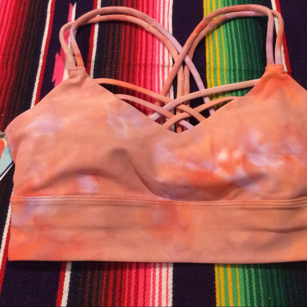 XS Joy Lab Criss Cross Front, Strappy Tie Dye Sports Bra